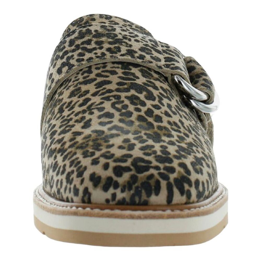 DOLCE VITA Womens Beige Leopard Crochet Verna Wedge Slip On Leather Mules 6.5 M - Picture 3 of 3